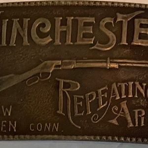 Collection of  Men’s Belt Buckles:Winchester Arms/JIM/Handyman Club/Sugillum